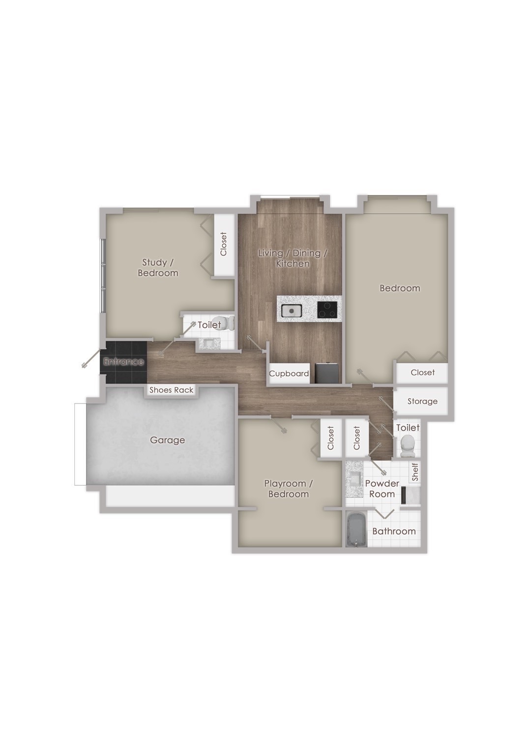 ROOMが作成する2D間取り図の例
